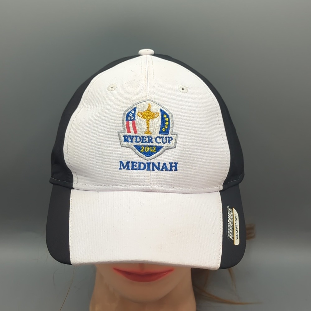 2012 Ryder Cup Medinah Country Club Golf Cap Hat Ahead Classic Cut White/Black